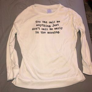 Long sleeve sleep shirt